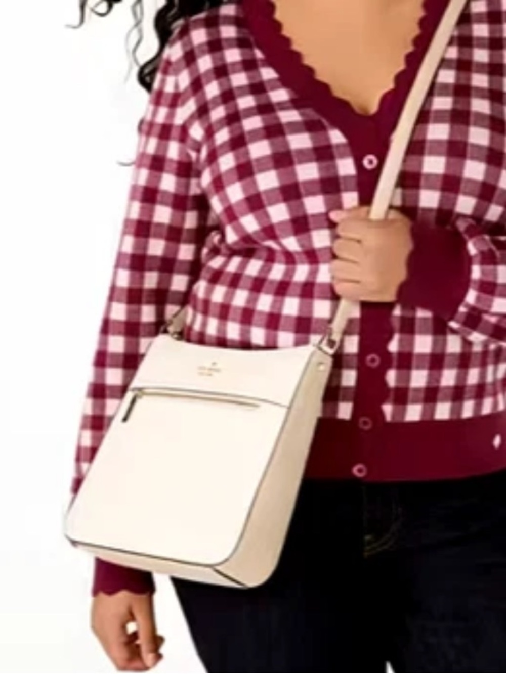 kate spade Lena Swingpack Crossbody Bag Light Sand Colorblock